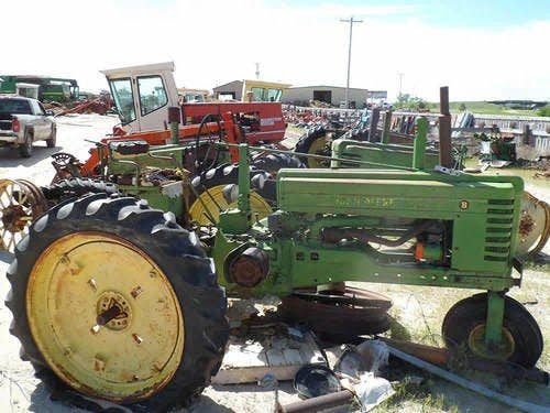 Used John Deere B Tractor parts.