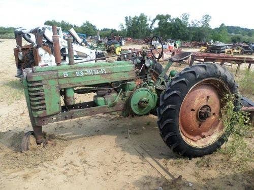 Used John Deere B Tractor parts.