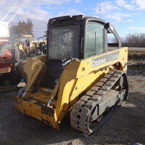Used John Deere CT322 Skid Steer Loader parts.