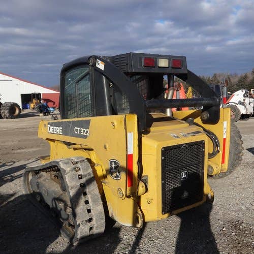 Used John Deere CT322 Skid Steer Loader parts.