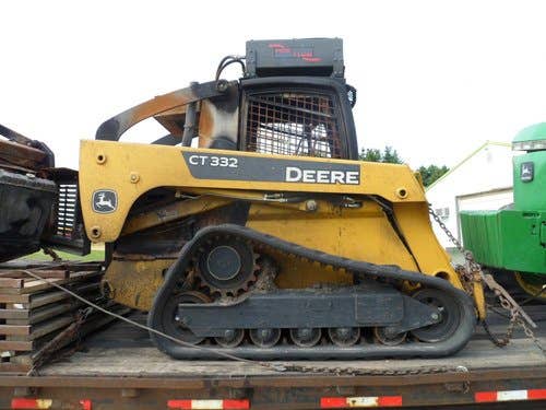Used John Deere CT332 Skid Steer Loader parts.
