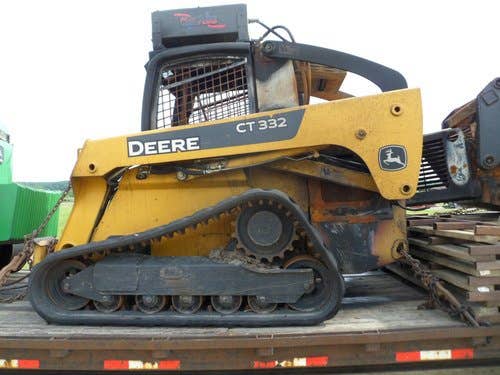 Used John Deere CT332 Skid Steer Loader parts.