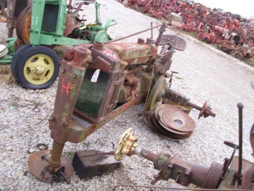 Used John Deere H Tractor parts.