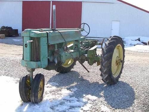 Used John Deere M Tractor parts.
