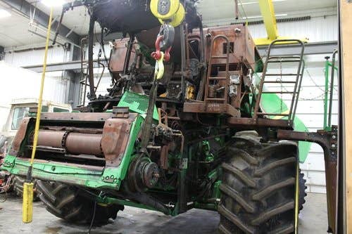 2012 Used John Deere S660 Combine parts.