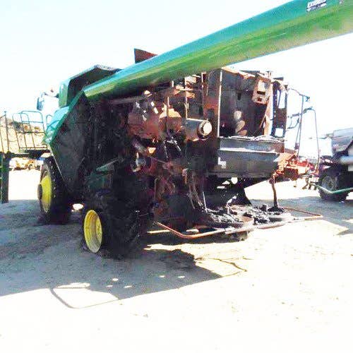 2012 Used John Deere S670 Combine parts.