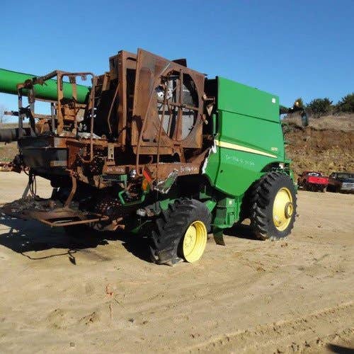 2012 Used John Deere S670 Combine parts.