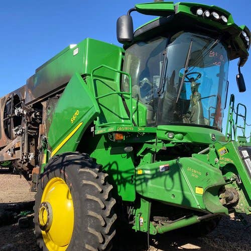2012 Used John Deere S670 Combine parts.