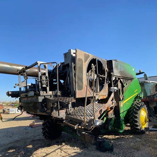 2012 Used John Deere S670 Combine parts.