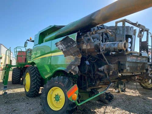2012 Used John Deere S670 Combine parts.
