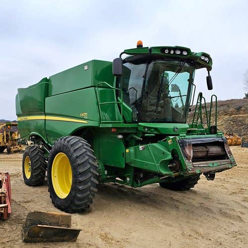 2012 Used John Deere S670 Combine parts.