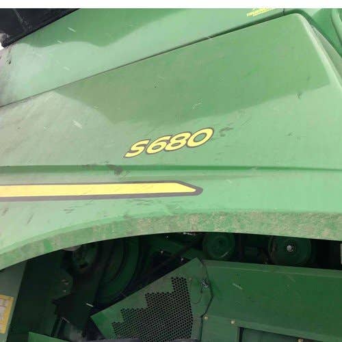 2012 Used John Deere S680 Combine parts.