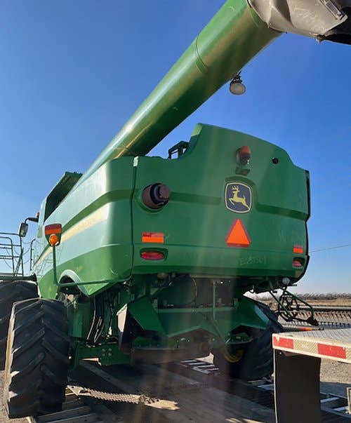 2012 Used John Deere S680 Combine parts.