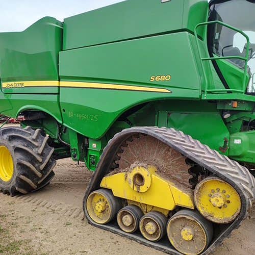2012 Used John Deere S680 Combine parts.