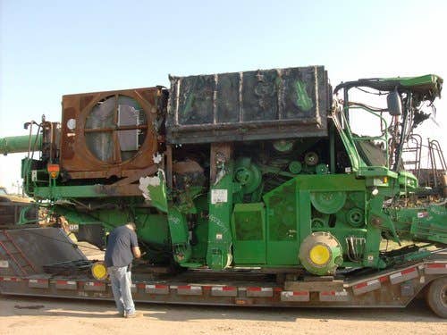 Used John Deere S690 Combine parts.