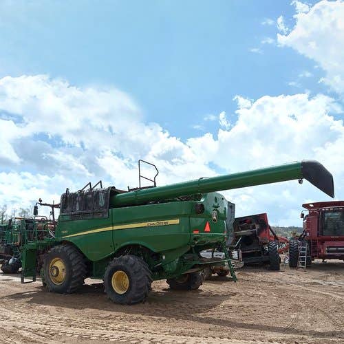 Used John Deere S690 Combine parts.