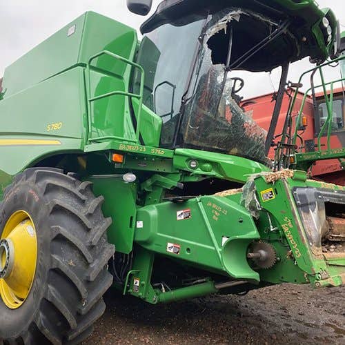2018 Used John Deere S780 Combine parts.