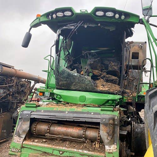 2018 Used John Deere S780 Combine parts.
