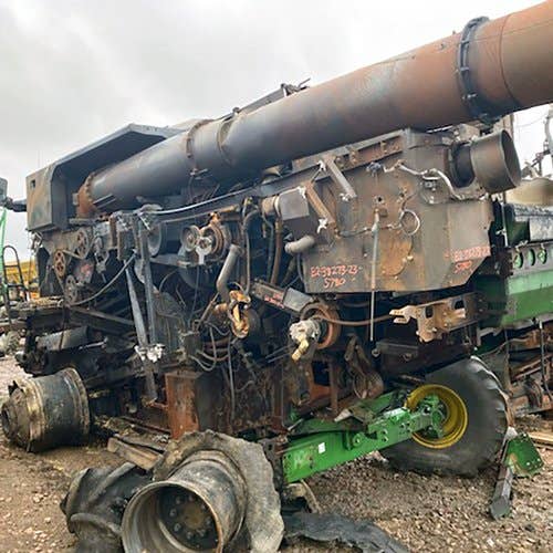 2018 Used John Deere S780 Combine parts.