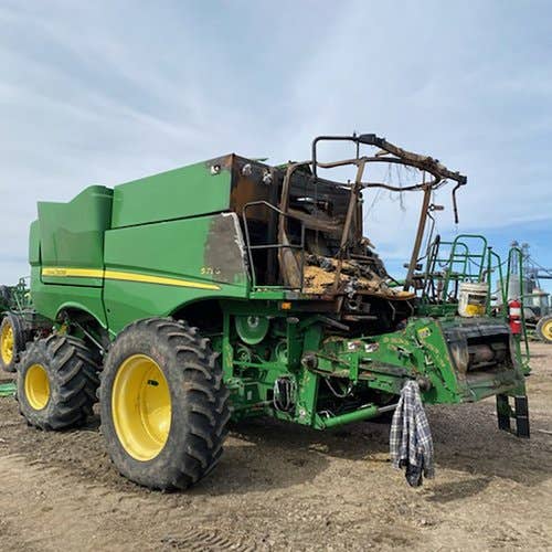 2018 Used John Deere S790 Combine parts.