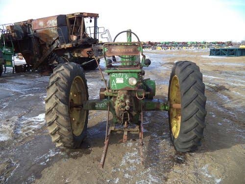 Used John Deere A Tractor parts.