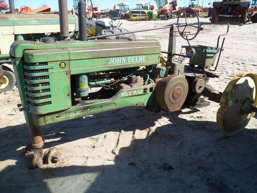 Used John Deere B Tractor parts.