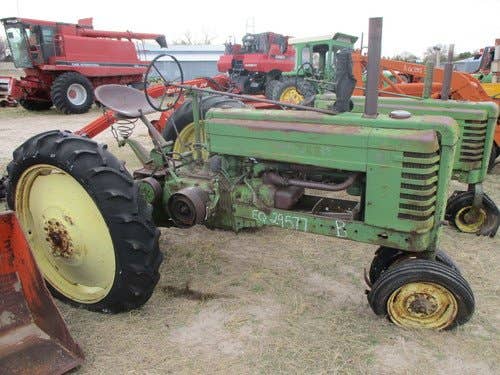 Used John Deere B Tractor parts.