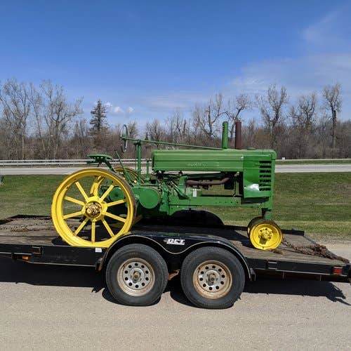 Used John Deere B Tractor parts.
