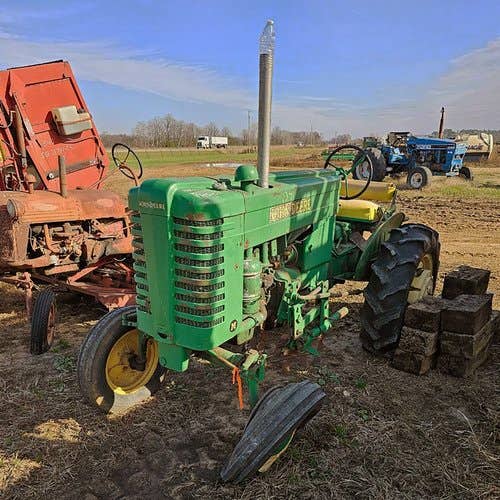 Used John Deere M Tractor parts.