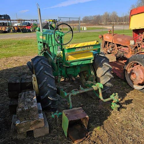 Used John Deere M Tractor parts.