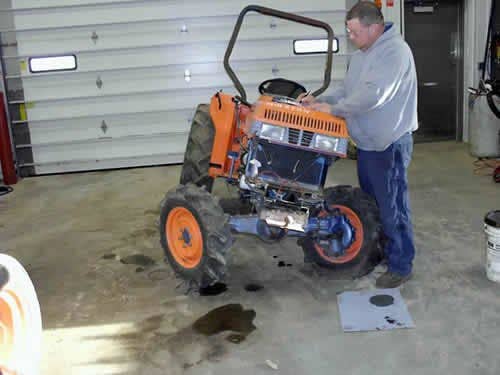 Used Kioti LK3054 Tractor parts.