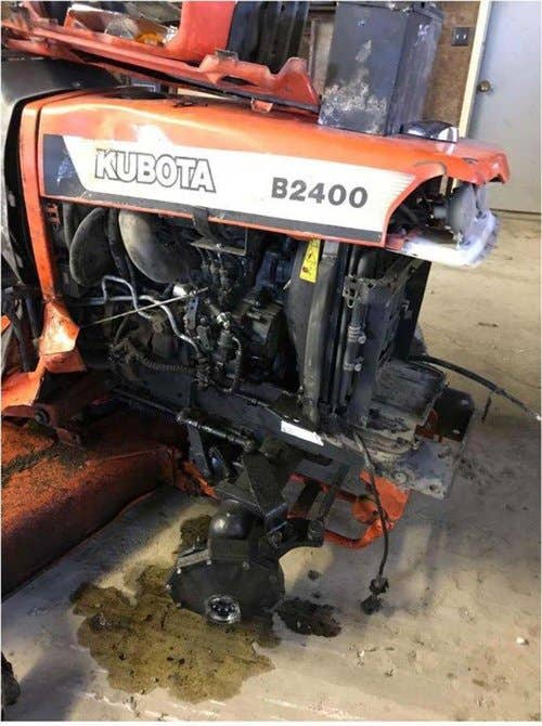 1996 Used Kubota B2400 Tractor parts.
