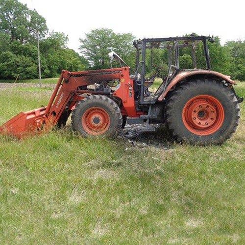 2008 Used Kubota M108X Tractor parts.