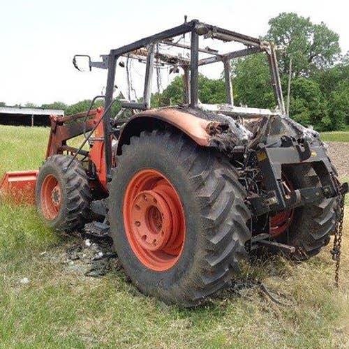 2008 Used Kubota M108X Tractor parts.