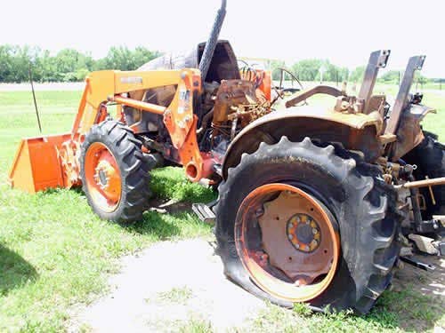 Used Kubota M6040 Tractor parts.