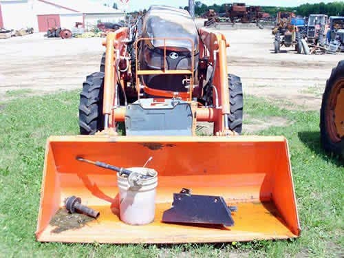 Used Kubota M6040 Tractor parts.