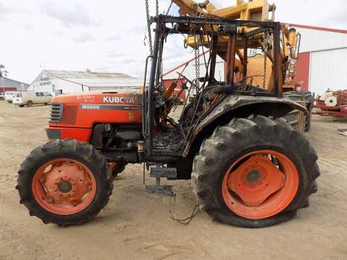 Used Kubota M6800 Tractor parts.