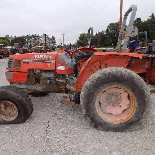 Used Kubota M6800 Tractor parts.