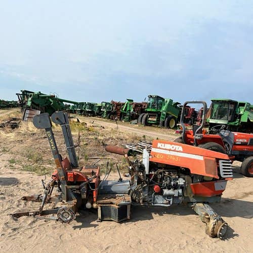 Used Kubota M6800 Tractor parts.