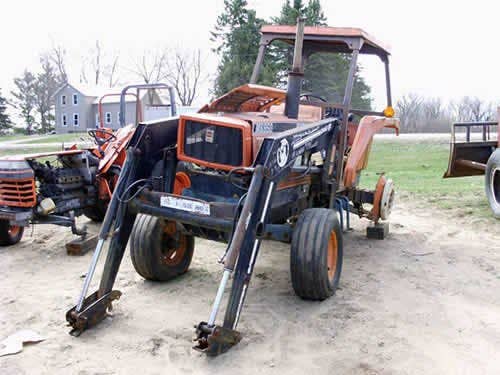 Used Kubota M6950 Tractor parts.