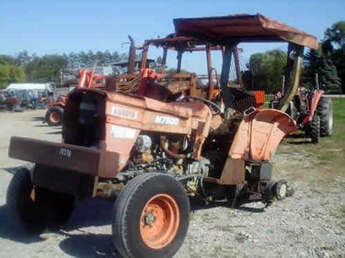 Used Kubota M7500 Tractor parts.