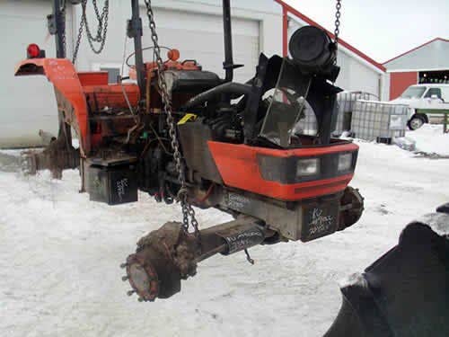 Used Kubota M9000 Tractor parts.