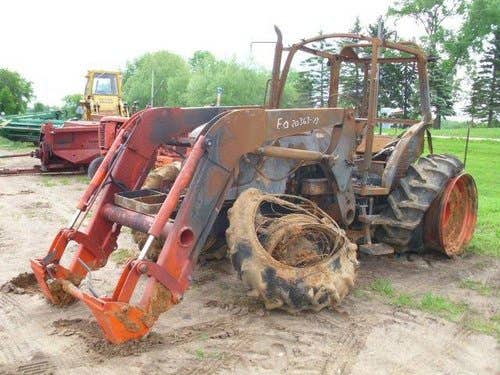 2010 Used Kubota M9540 Tractor parts.