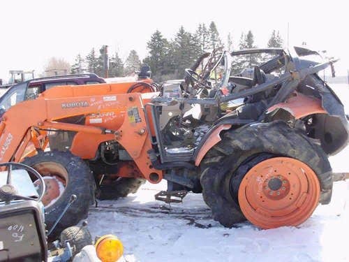 2006 Used Kubota M9540 Tractor parts.
