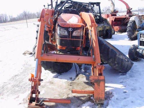 2006 Used Kubota M9540 Tractor parts.