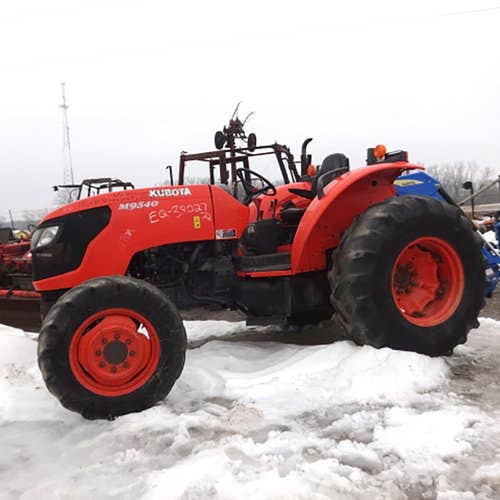 Used Kubota M9540 Tractor parts.