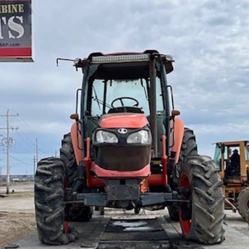 Used Kubota M9960 Tractor parts.