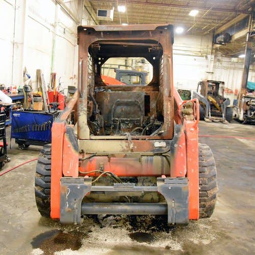 Used Kubota SSV75 Skid Steer Loader parts.