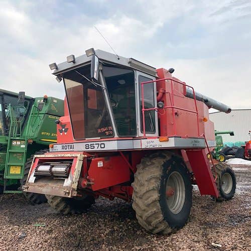 Used Massey Ferguson 8570 Combine parts.