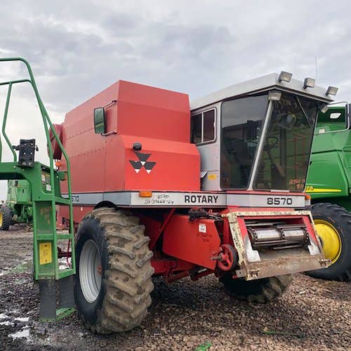Used Massey Ferguson 8570 Combine parts.